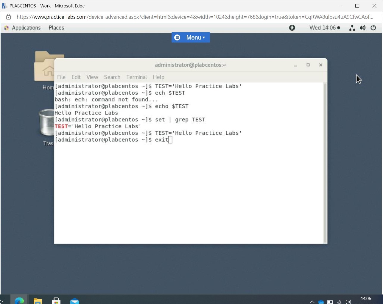 Hình 1.11 Ảnh chụp màn hình PLABCENTOS