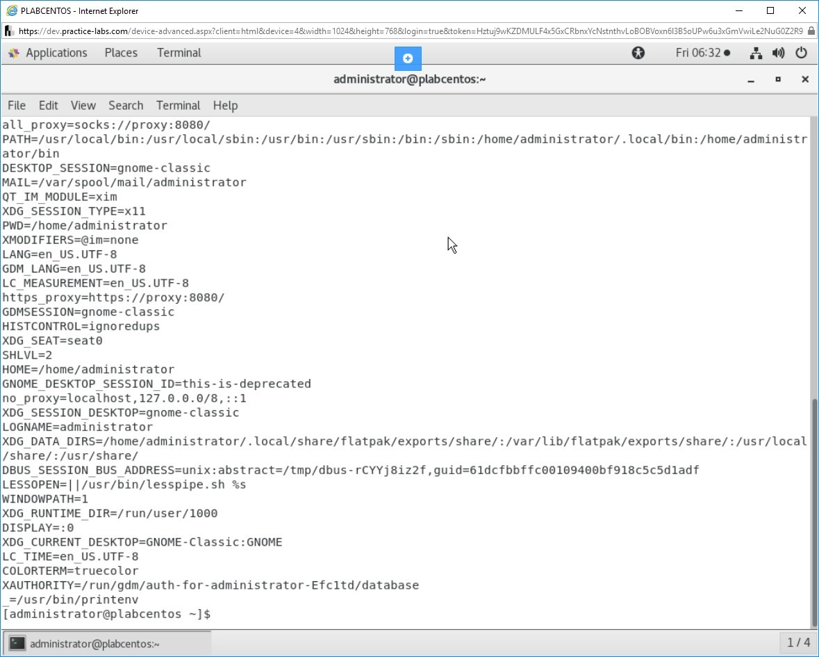 Hình 1.2 Ảnh chụp màn hình PLABCENTOS
