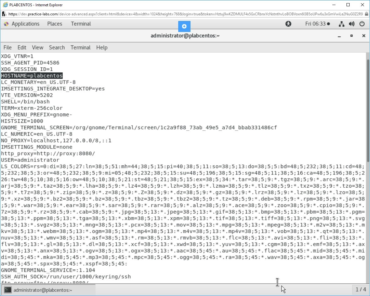 Hình 1.3 Ảnh chụp màn hình PLABCENTOS