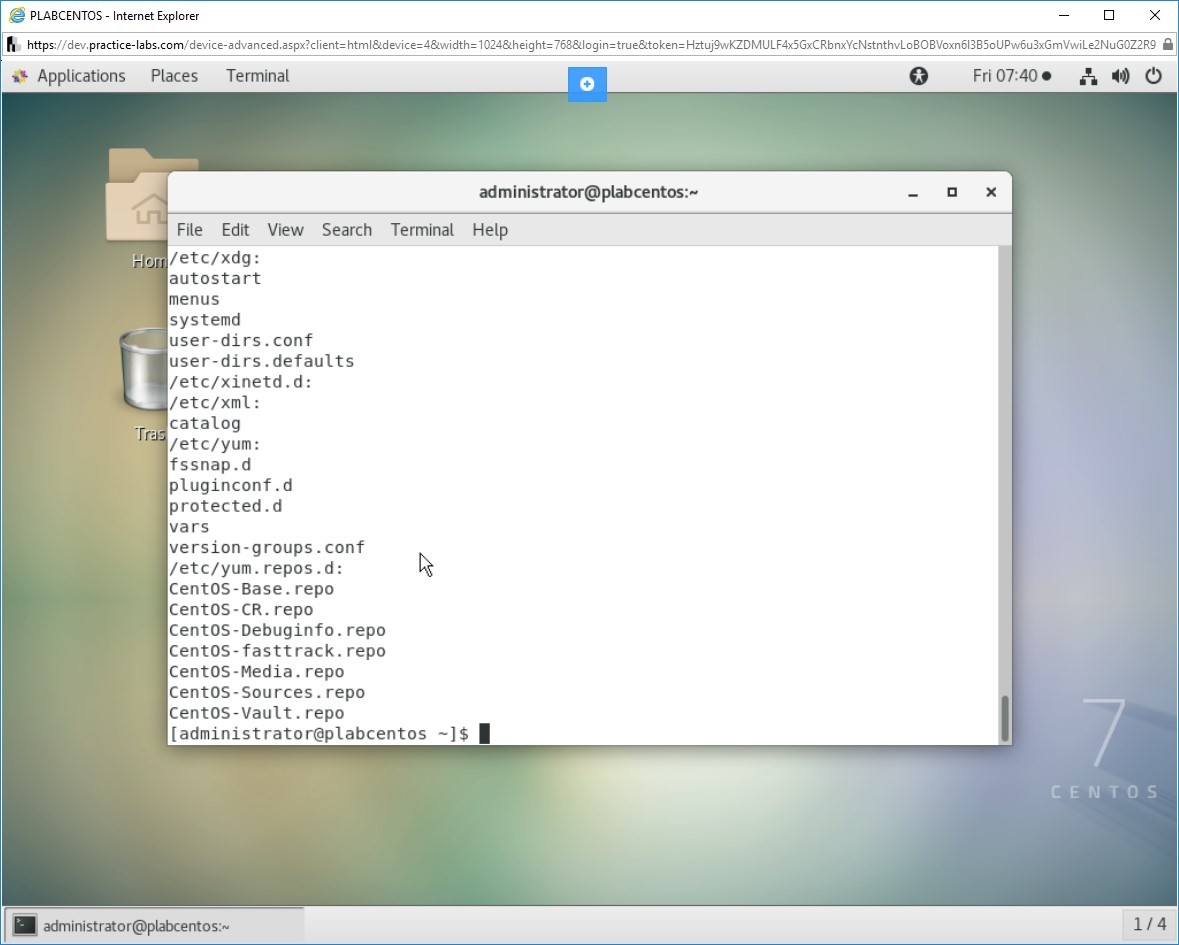 Hình 2.24 Ảnh chụp màn hình PLABCENTOS
