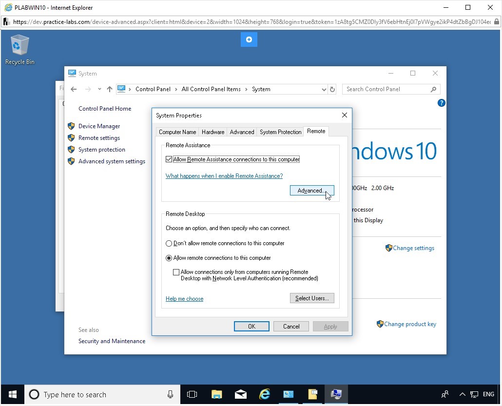 Hình 3.3 Ảnh chụp màn hình thiết bị PLABWIN10