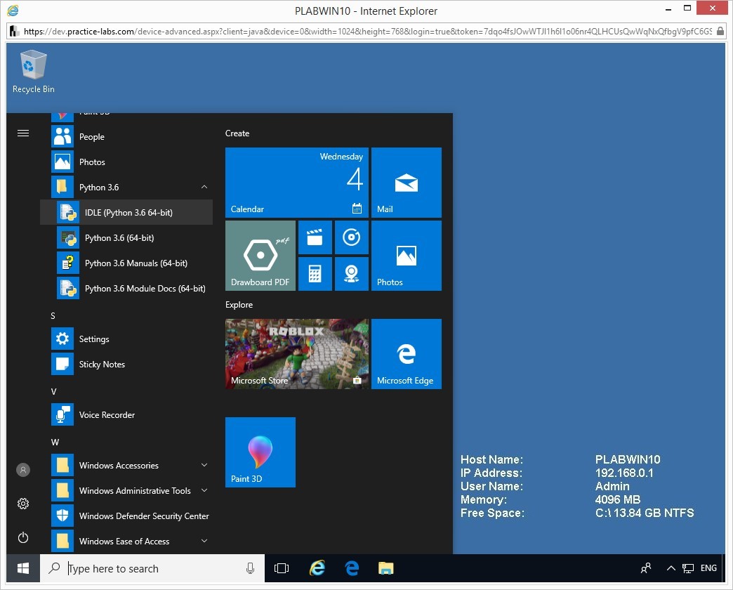 Hình 1.1 Ảnh chụp màn hình thiết bị PLABWIN10