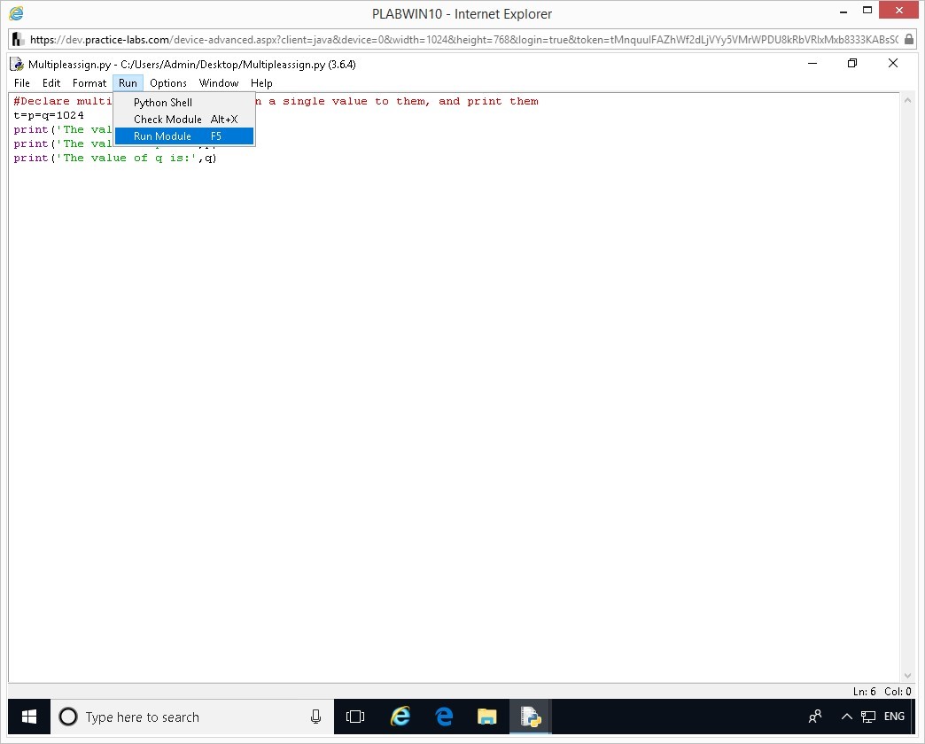 Hình 1.6 Ảnh chụp màn hình thiết bị PLABWIN10