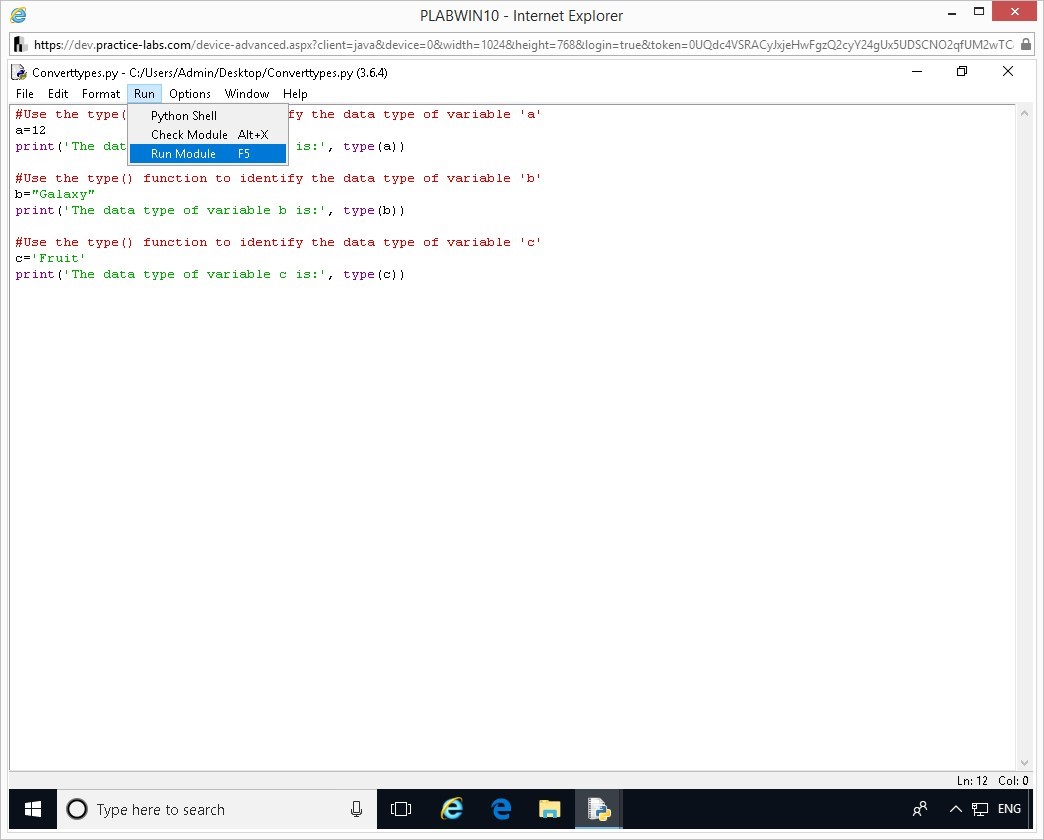 Hình 1.12 Ảnh chụp màn hình thiết bị PLABWIN10