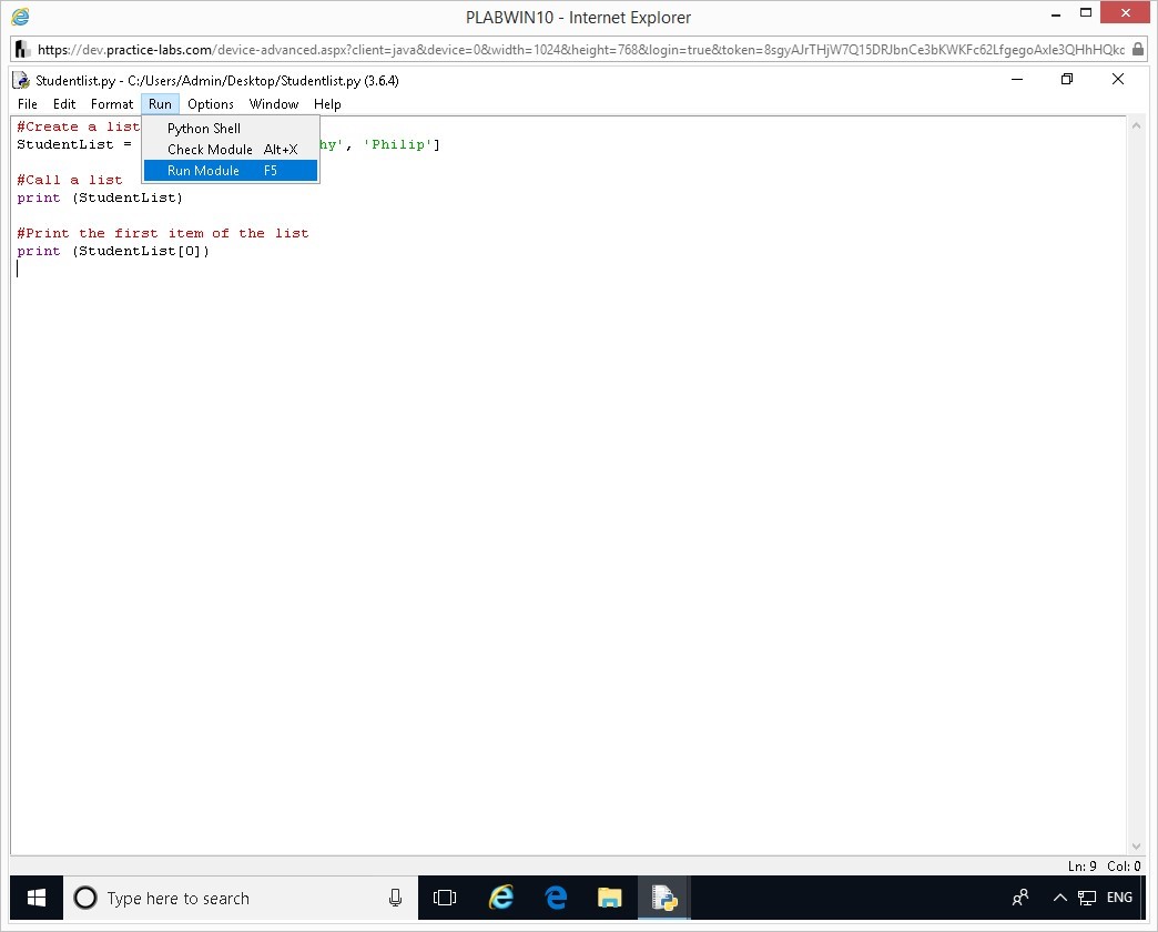 Hình 1.12 Ảnh chụp màn hình thiết bị PLABWIN10
