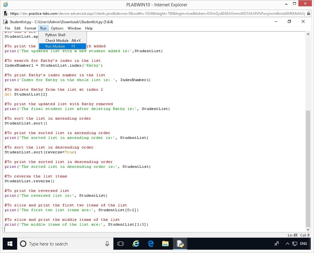 Hình 1.13 Ảnh chụp màn hình thiết bị PLABWIN10