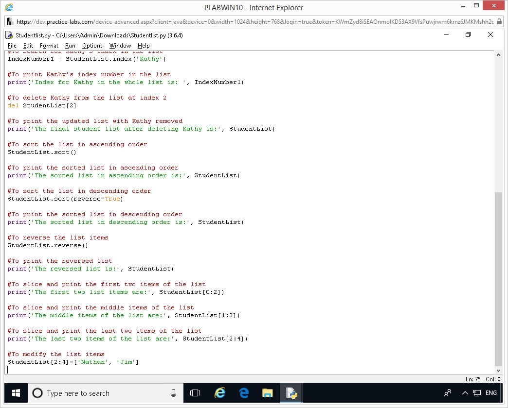 Hình 1.18 Ảnh chụp màn hình thiết bị PLABWIN10