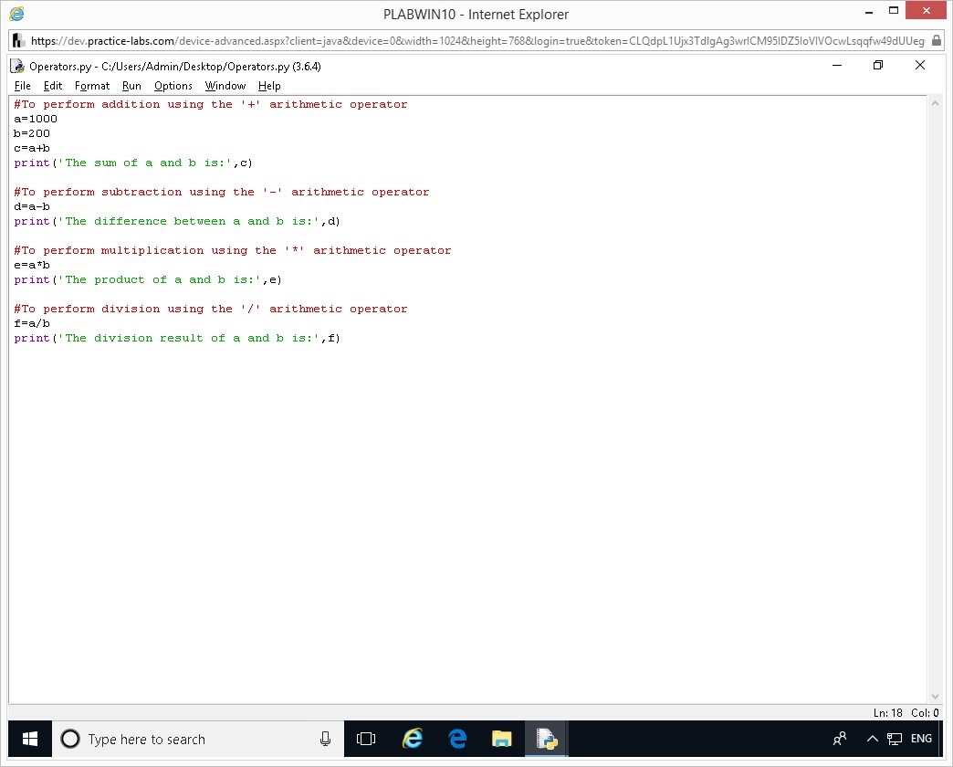 Hình 1.8 Ảnh chụp màn hình thiết bị PLABWIN10