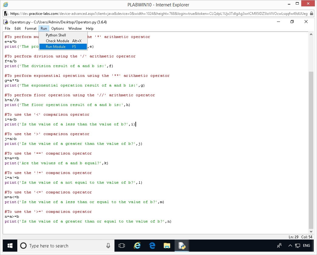 Hình 1.18 Ảnh chụp màn hình thiết bị PLABWIN10