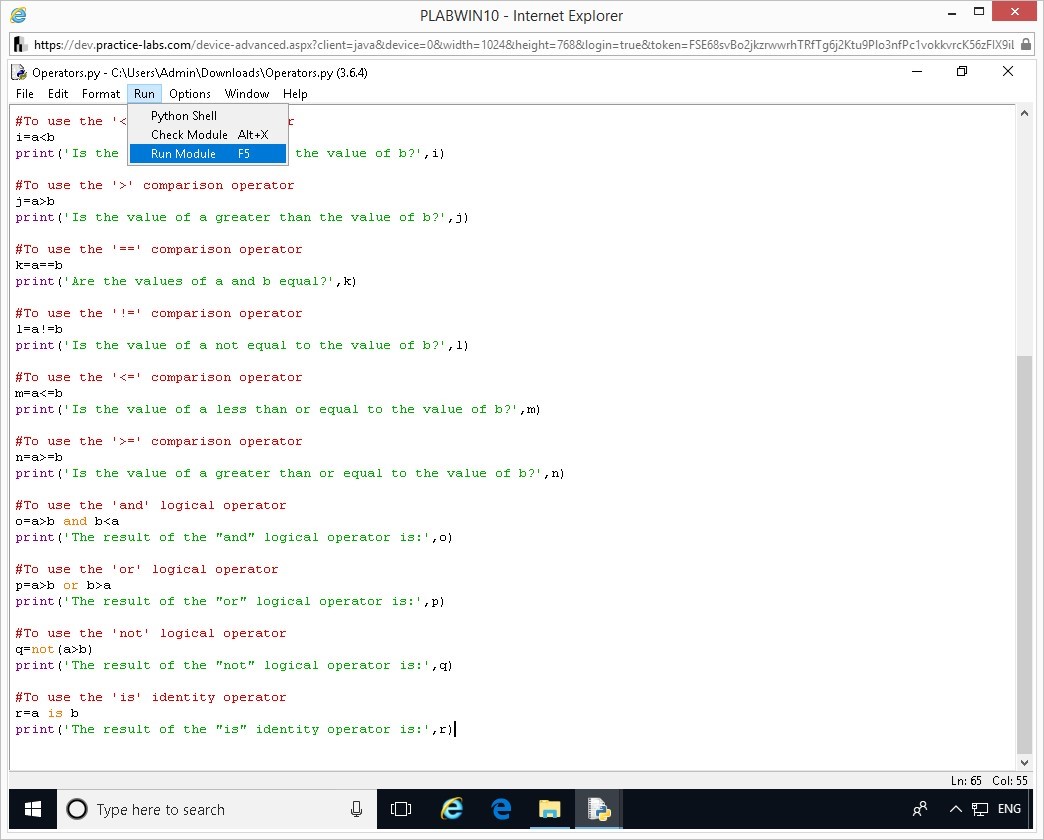 Hình 1.10 Ảnh chụp màn hình thiết bị PLABWIN10