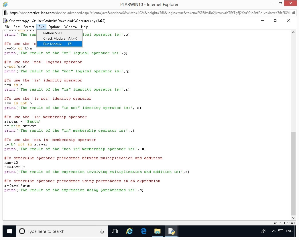 Hình 1.25 Ảnh chụp màn hình thiết bị PLABWIN10