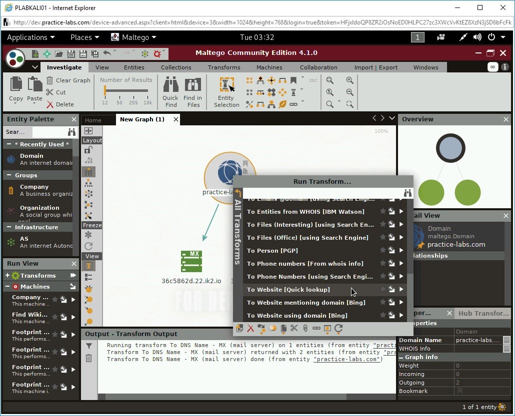 Figure 3.73 Screenshot of PLABKALI01