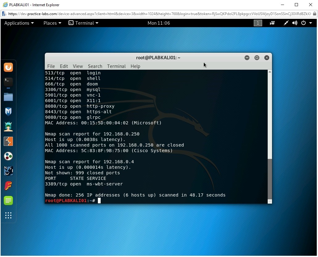 Figure 2.8 Screenshot of PLABKALI01