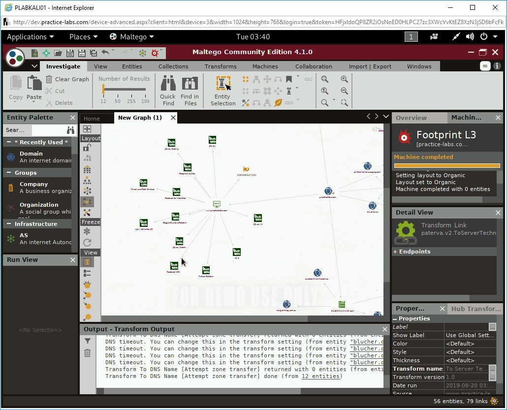 Figure 3.83 Screenshot of PLABKALI01