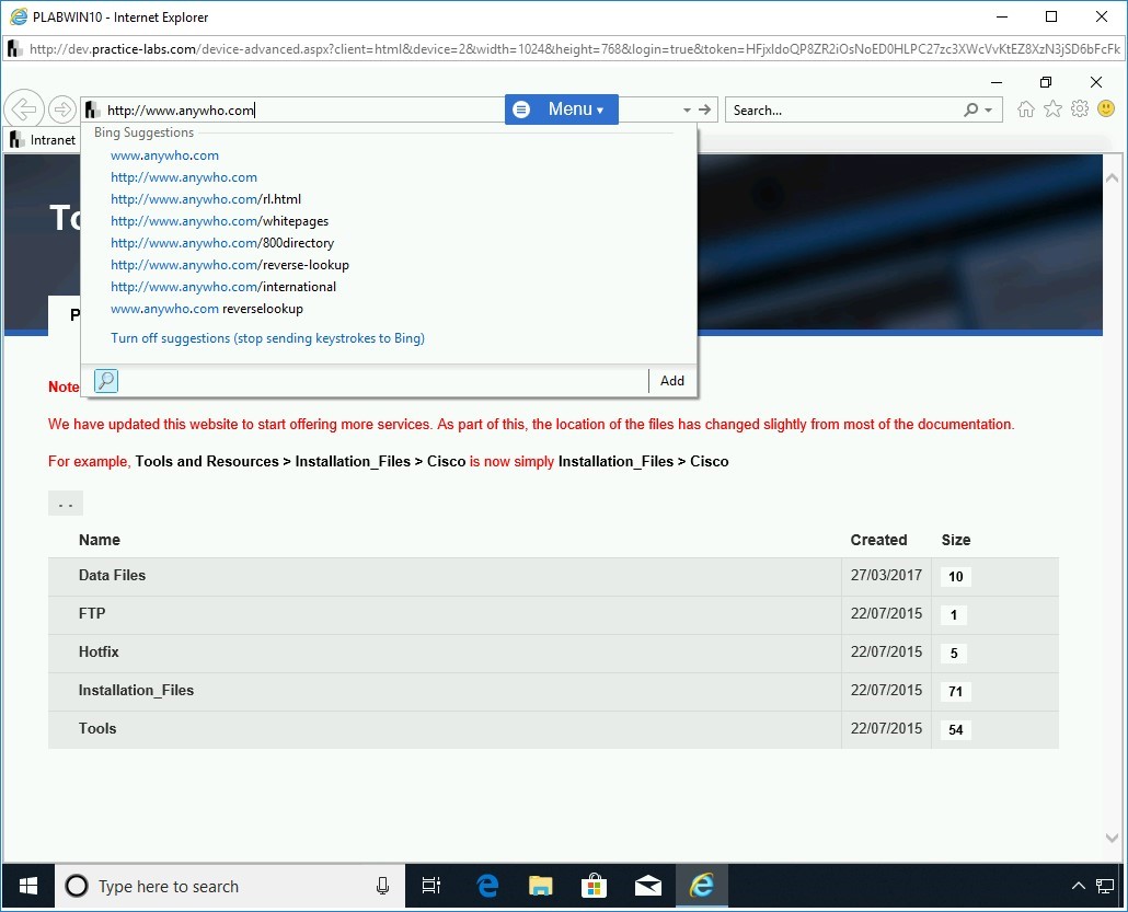 Figure 3.84 Screenshot of PLABKALI01