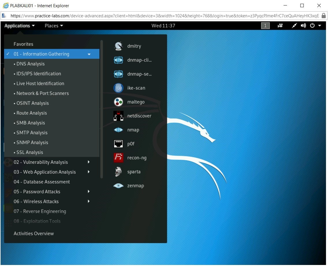 Hình 1.1 Ảnh chụp màn hình PLABKALI01