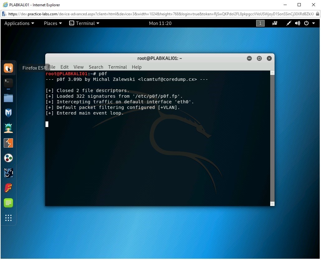 Figure 2.20 Screenshot of PLABKALI01