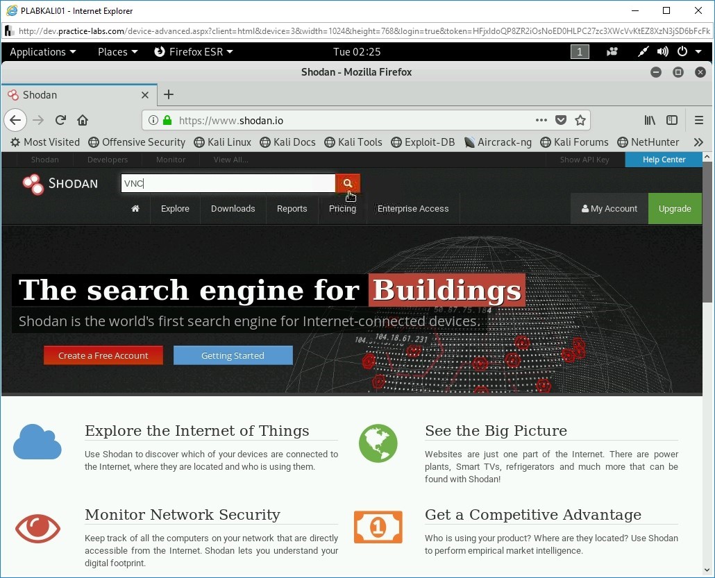 Figure 3.20 Screenshot of PLABKALI01