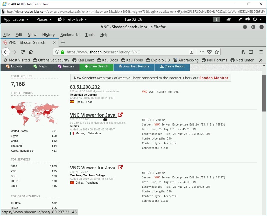 Figure 3.22 Screenshot of PLABKALI01
