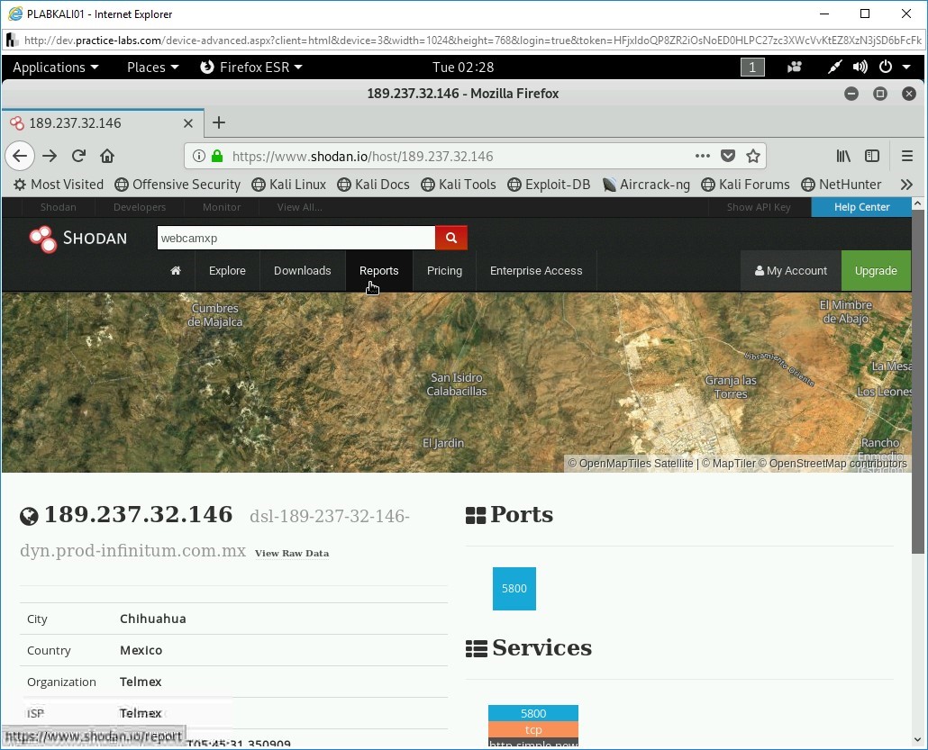 Figure 3.24 Screenshot of PLABKALI01