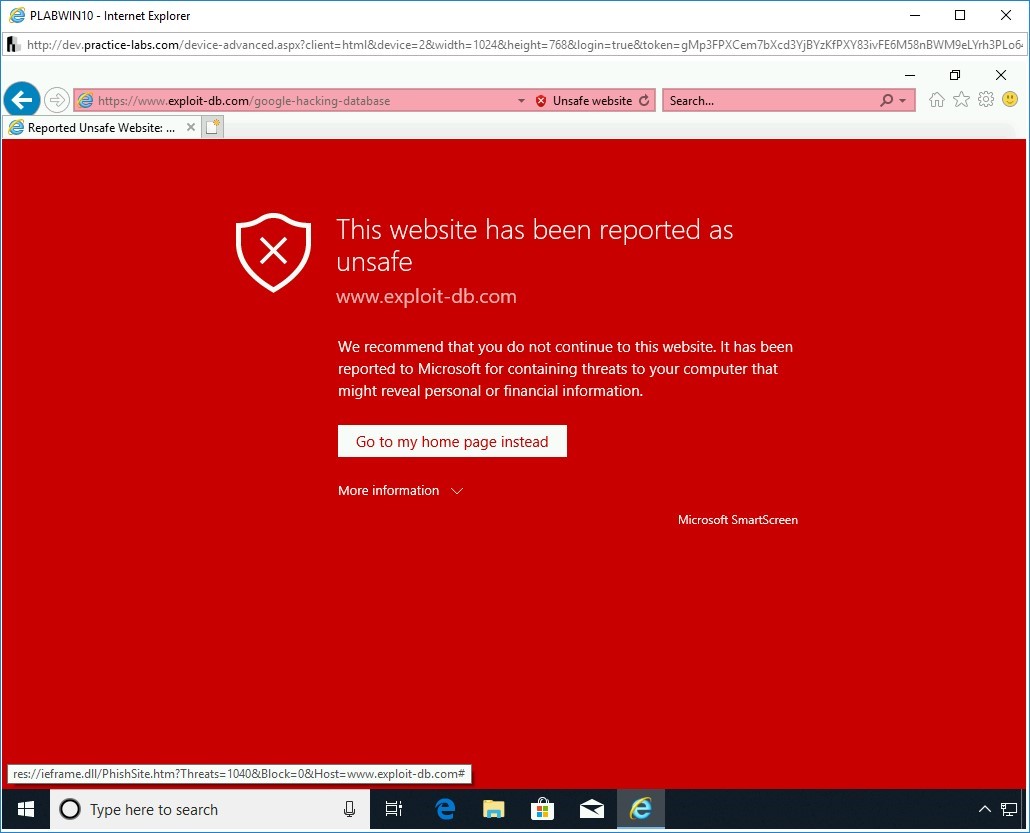 Figure 3.32 Screenshot of PLABKALI01