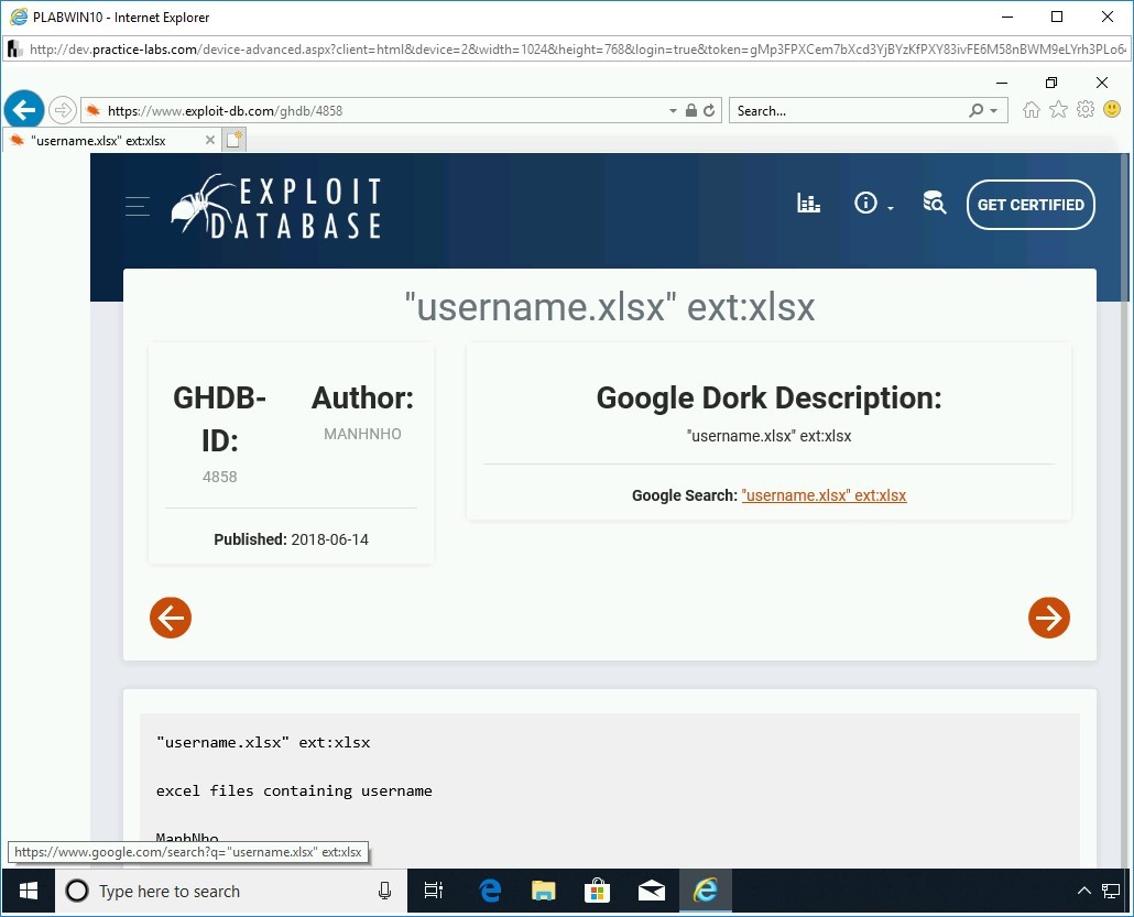 Figure 3.39 Screenshot of PLABWIN10