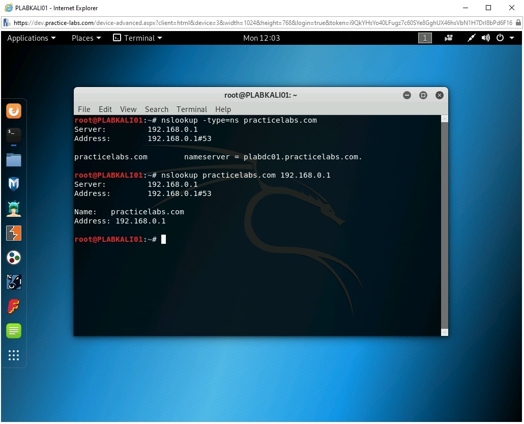 Figure 3.48 Screenshot of PLABKALI01