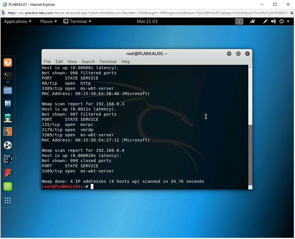 Figure 2.5 Screenshot of PLABKALI01