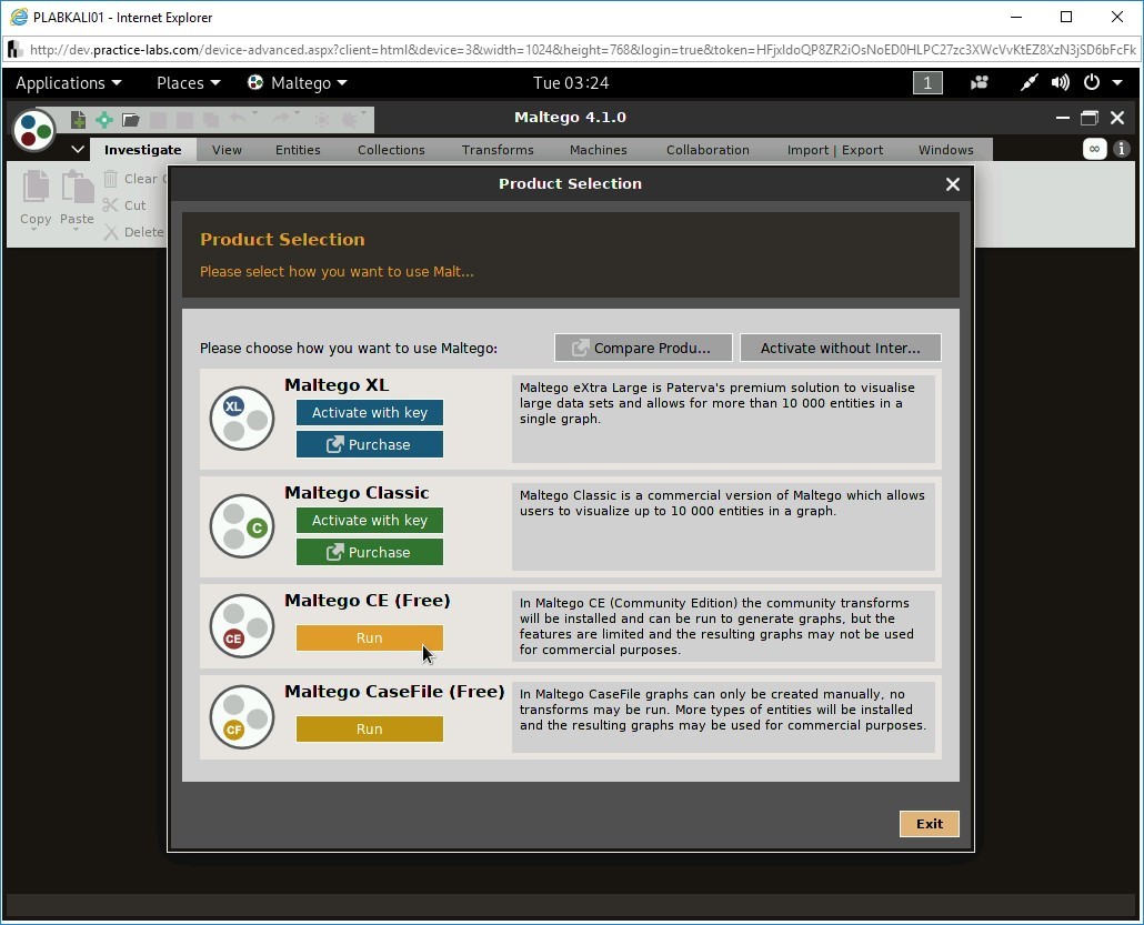 Figure 3.60 Screenshot of PLABWIN10