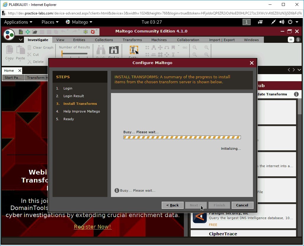 Figure 3.63 Screenshot of PLABKALI01