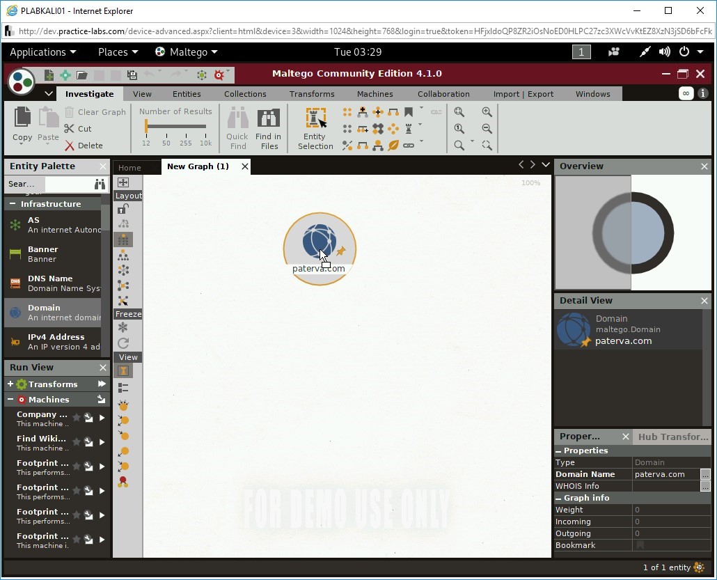 Figure 3.68 Screenshot of PLABKALI01