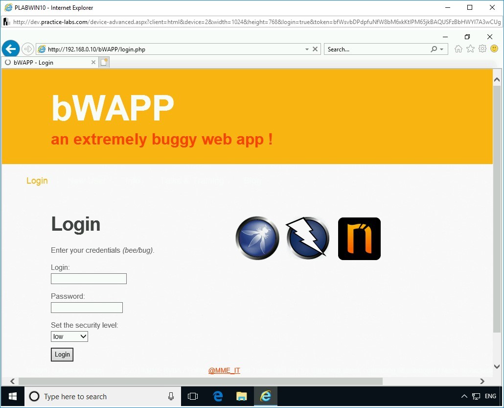 Figure 1.12 Screenshot of PLABWIN10