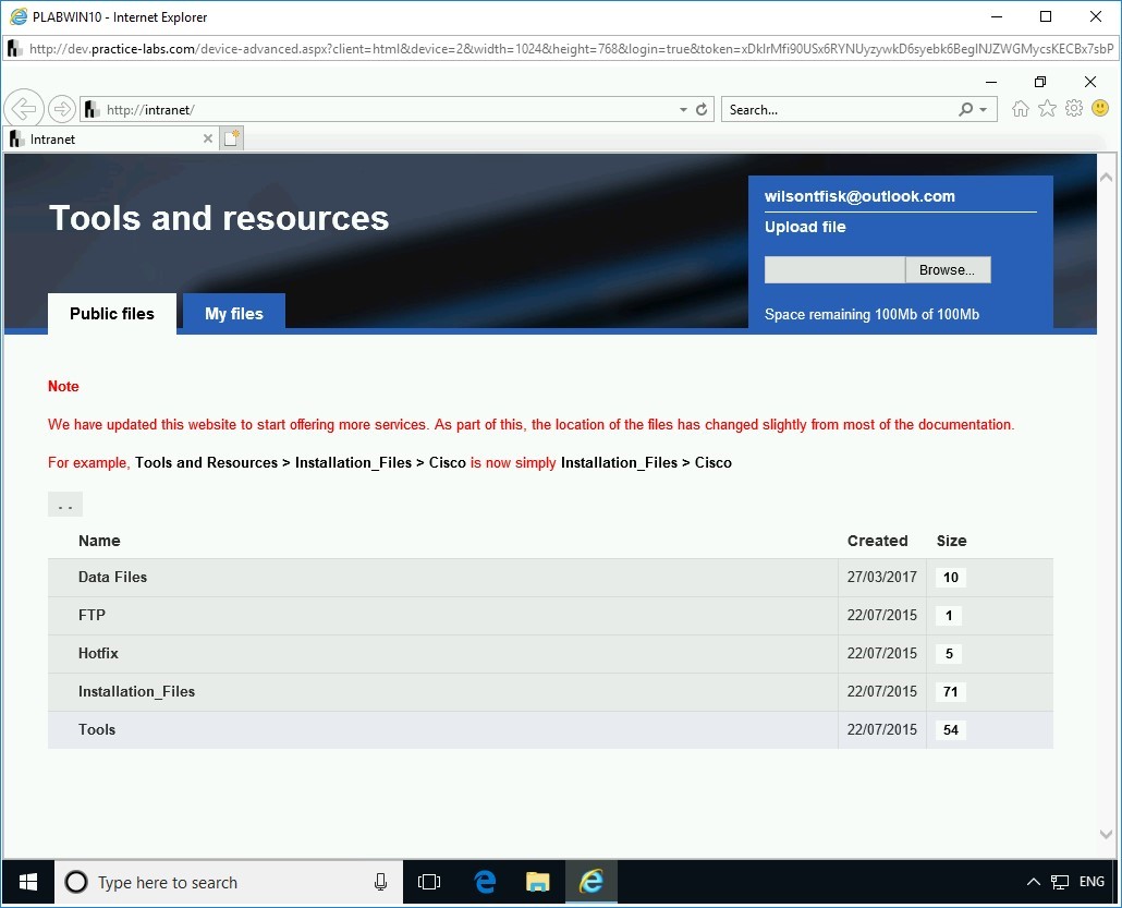 Figure 1.15 Screenshot of PLABWIN10