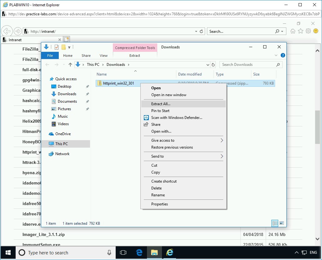 Figure 1.20 Screenshot of PLABWIN10