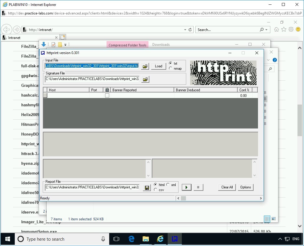 Figure 1.25 Screenshot of PLABWIN10