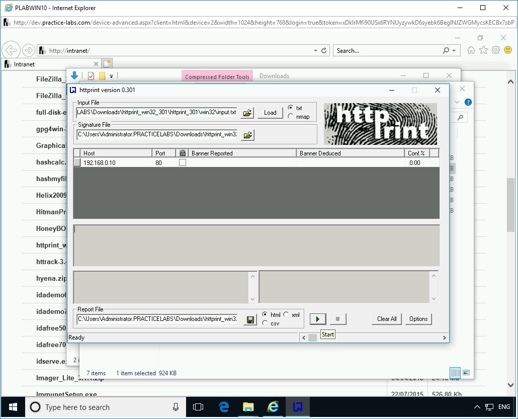 Figure 1.26 Screenshot of PLABWIN10