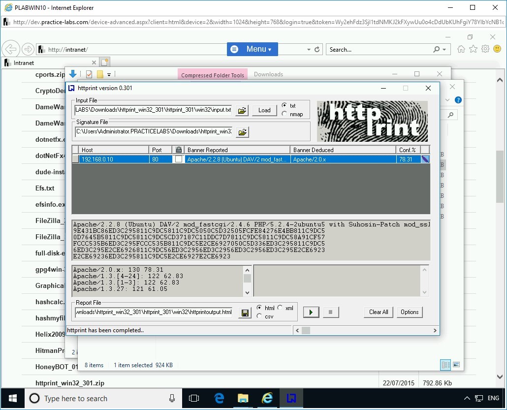 Figure 1.27 Screenshot of PLABWIN10
