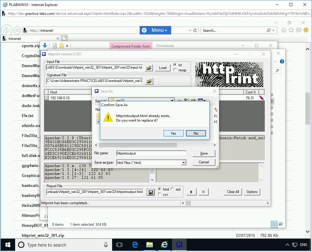 Figure 1.30 Screenshot of PLABWIN10