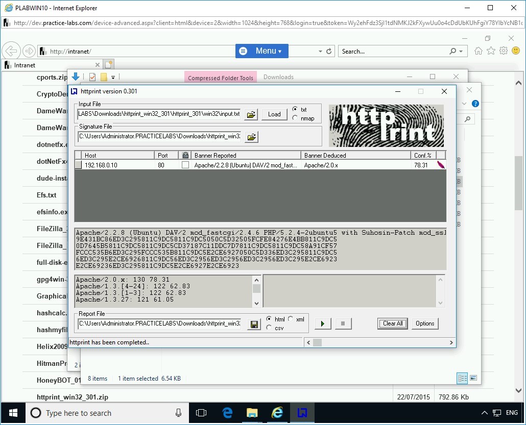 Figure 1.33 Screenshot of PLABWIN10