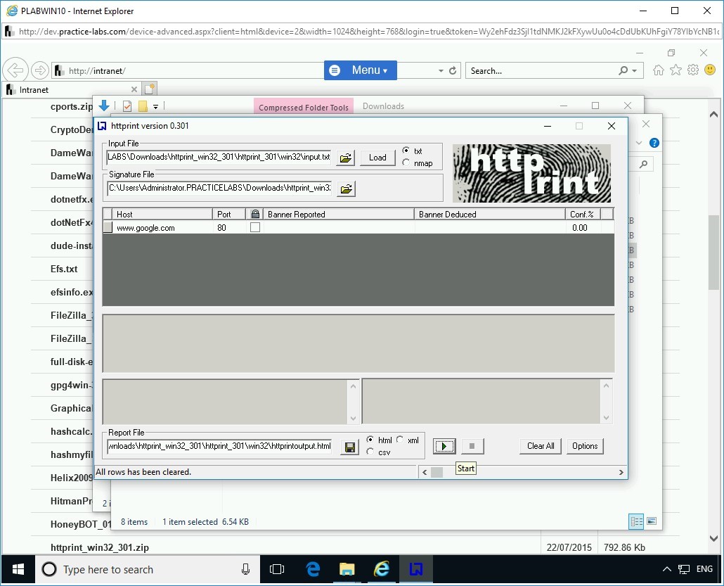 Figure 1.34 Screenshot of PLABWIN10