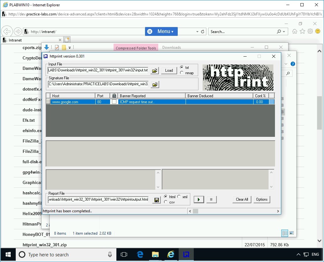 Figure 1.36 Screenshot of PLABWIN10