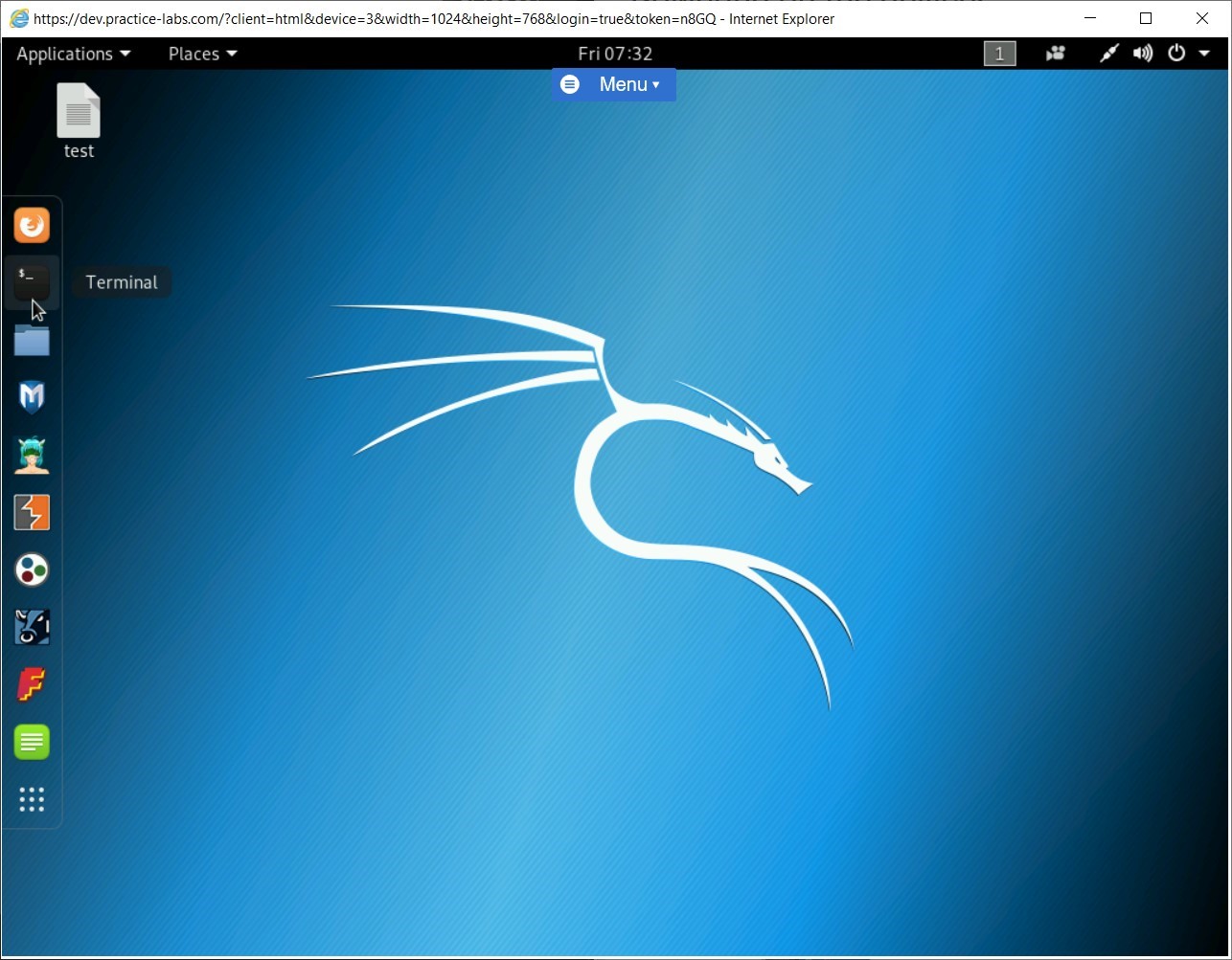 Figure 1.49 Screenshot of PLABKALI01