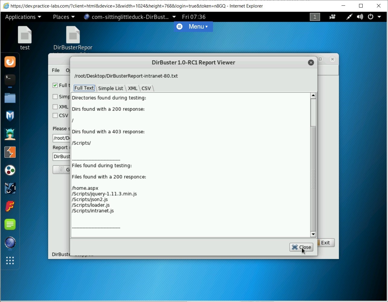 Figure 1.56 Screenshot of PLABKALI01