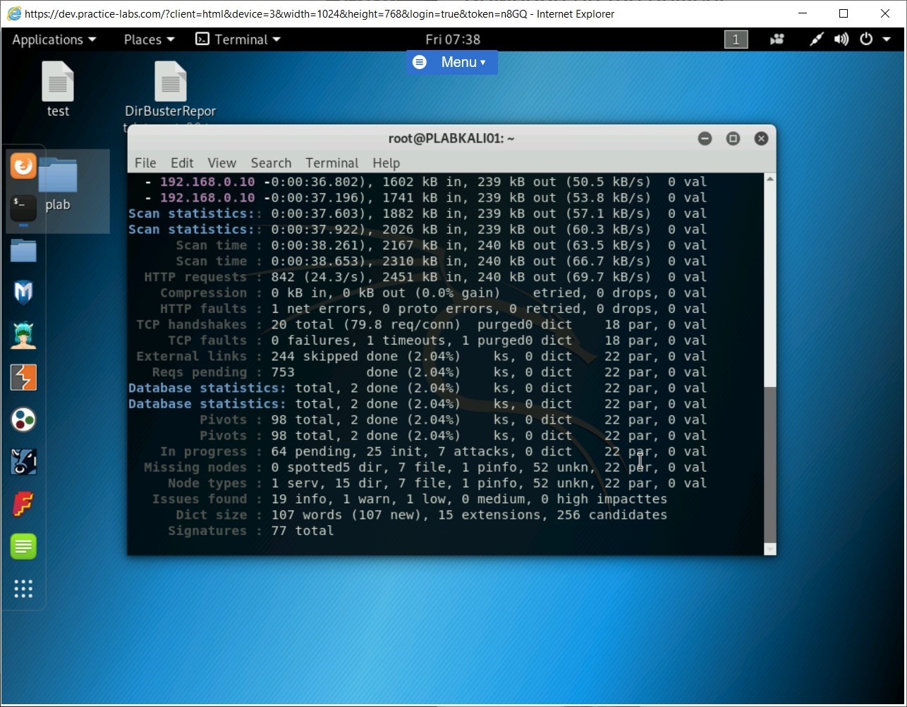 Figure 1.59 Screenshot of PLABKALI01