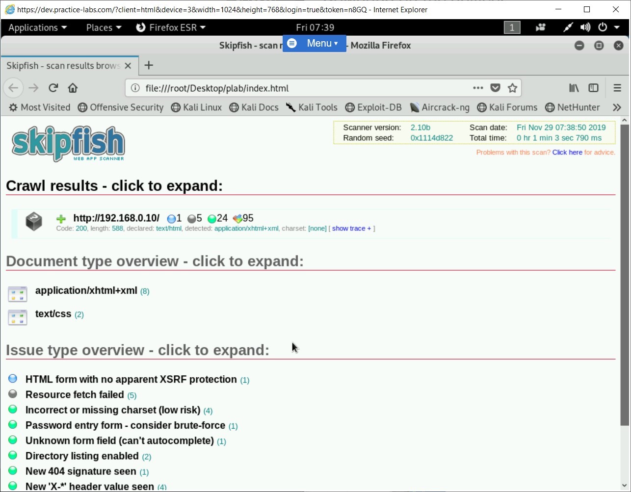 Figure 1.61 Screenshot of PLABKALI01