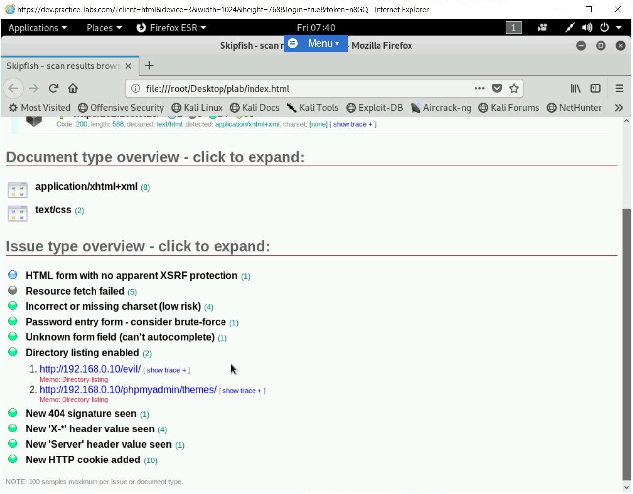 Figure 1.62 Screenshot of PLABKALI01