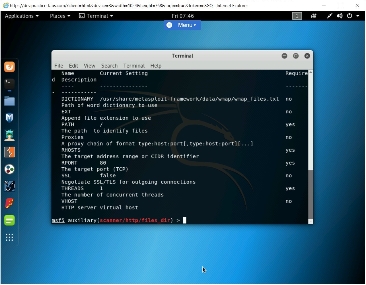 Figure 1.67 Screenshot of PLABKALI01