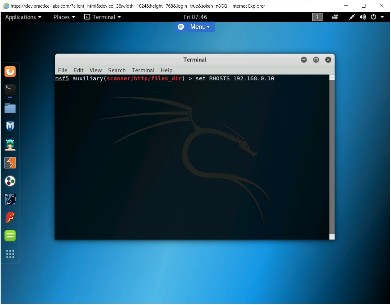 Figure 1.68 Screenshot of PLABKALI01