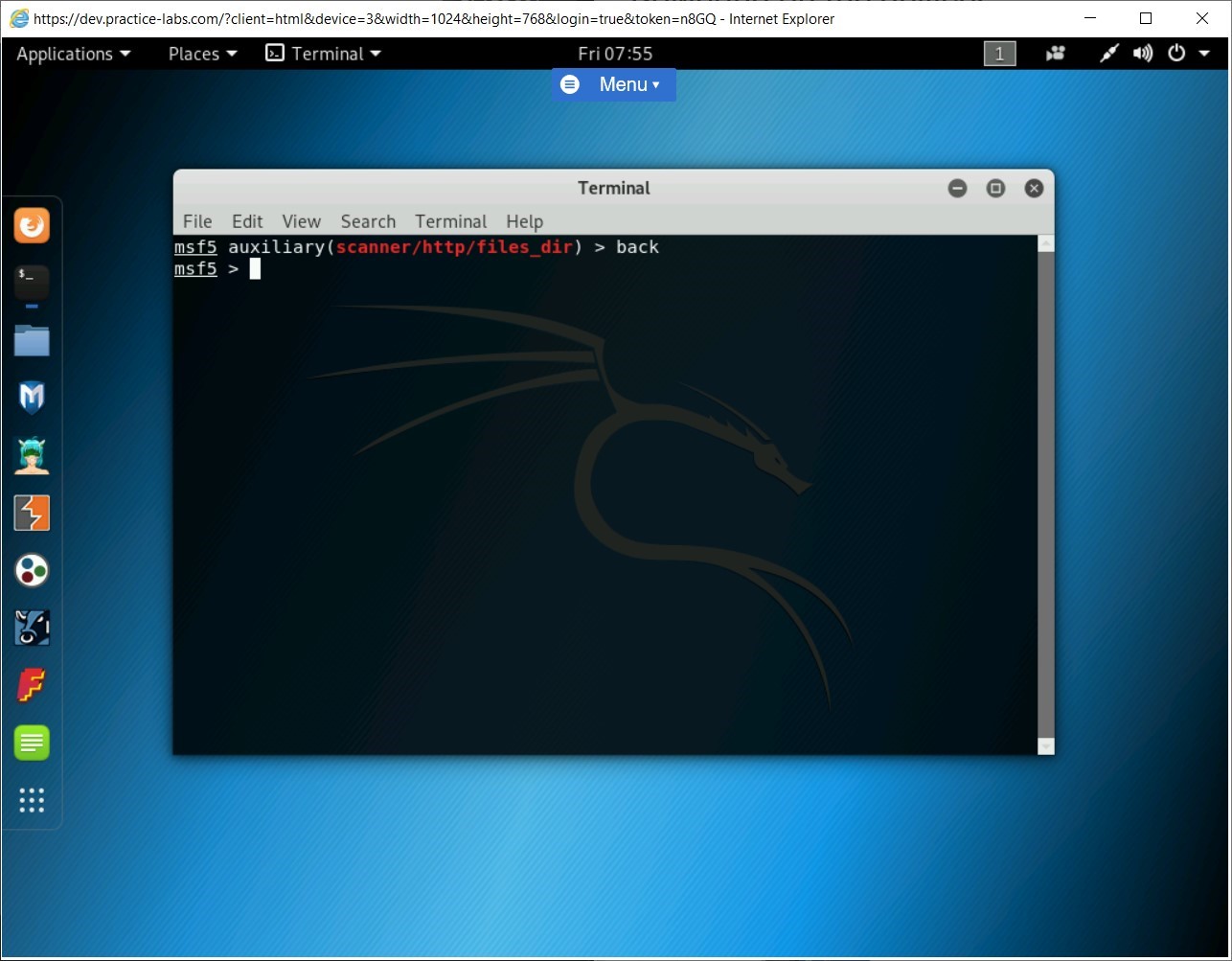 Figure 1.70 Screenshot of PLABKALI01