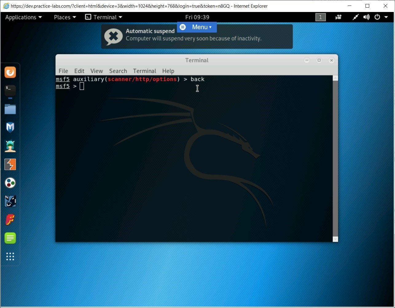 Figure 1.75 Screenshot of PLABKALI01